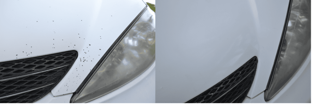 White Toyota Before and After